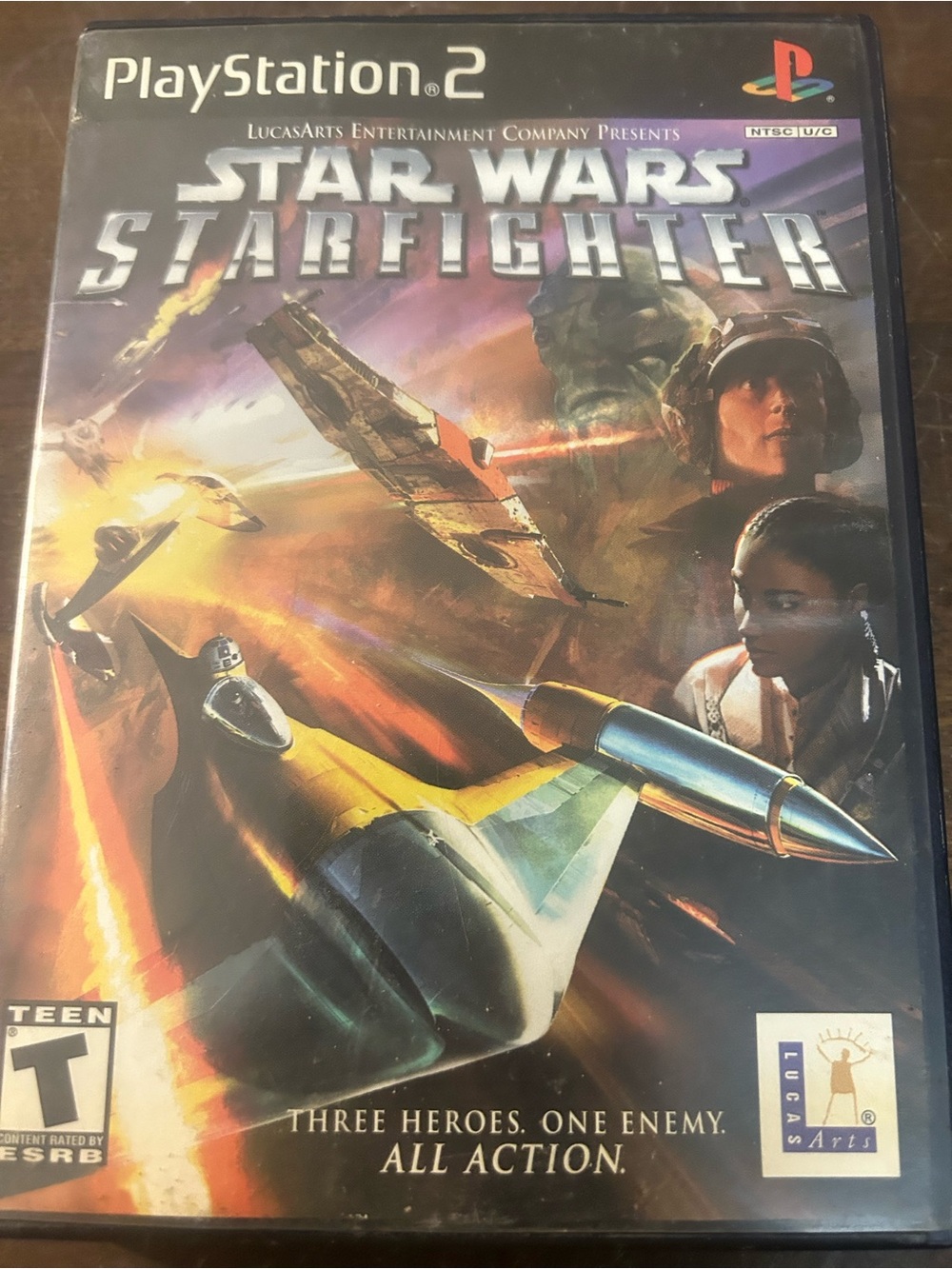 Star Wars Starfighter Video Game Case & Artwork Only for Sony PlayStation PS2